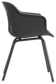 Sötétszürke műanyag kerti szék szett 2 db-os Jill Rondo – Hartman