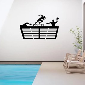 Vízilabdás futós úszós éremtartó