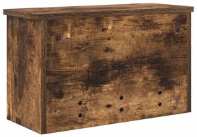 Fali Kabáthorog polcokkal Füstölt tölgy 50 x 20 x 30 cm Faanyag