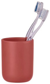 Piros kerámia fogkefetartó pohár Olinda – Allstar