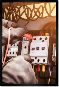 Poszterek keretben 40x60 Elektromosság mérés