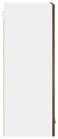 Függő szekrény Riga Füstölt tölgy és fehér 40 x 31 x 80 cm