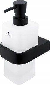 Nimco Nikau fekete szappanadagoló, rozsdamentes acél, üveg, sárgaréz pumpa Nkc 30031H-T-90_