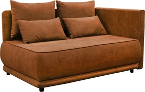 Kihúzható kanapé, terrakotta, jobbos, LIAMI