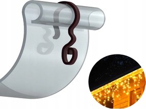 60x Ereszcsatorna akasztók kerti lámpákhoz ereszcsatorna akasztók +ajándék