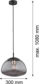 ARGON 4334 TRINI Egyágú Függesztett Lámpa Fém E27 IP20