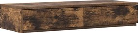 vidaXL Ágyfiókok fiókkal Füstölt tölgy 75 x 36,5 x 16,5 cm Faanyag