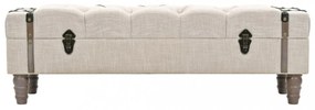 tömör fa és acél tárolópad 111 x 34 x 37 cm