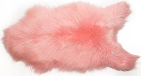 Báránybőr Hosszú Haj Világos Rózsa Szőnyeg Természetes Púder Rózsaszín