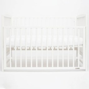 Gyerek kiságy New Baby LILLY leengedhető oldalráccsal fehér