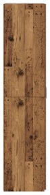 Magas tálaló Régi fa 70x42.5x185 cm Mérnöki fa