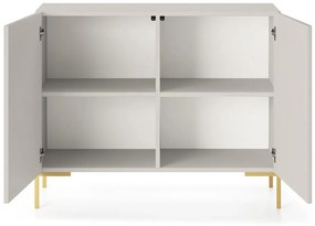 Szekrény Lamellito L3  (szürkés bézs + arany). 1099064