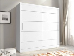 MARVAN tolóajtós szekrény 180 cm - fehér