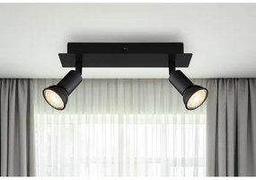 Globo 57998-2 - Spotlámpa DREW 2xGU10/35W/230V fekete