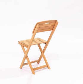 Natúr színű tömörfa kerti szék – Floriane Garden