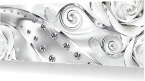 Üvegfestmény üvegen Absztrakt Gyémántok 125x50