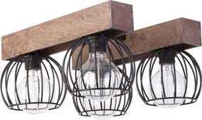 Sigma lighting loft mennyezeti lámpa milan barna fekete sig31575