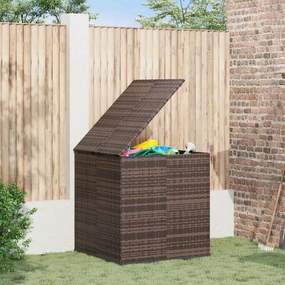 Barna Polyrattan Kerti Párnatartó Doboz 100 X 97,5 X 104 Cm