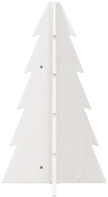 fehér tömör fenyőfa karácsonyfa-dekoráció 69,5 cm