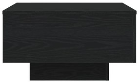 LED világítással rendelkező dohányzóasztal Fekete tölgy 55x55x31 cm