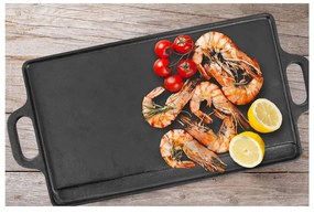 Öntöttvas grill lap 23x45,5 cm LITINA – Orion