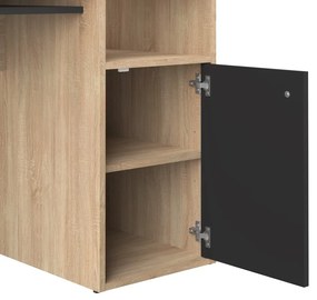 Íróasztal tölgyfa dekoros asztallappal 50x115 cm Oxford – TemaHome