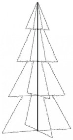 vidaXL 360 LED-es beltéri/kültéri kúp alakú karácsonyfa 143 x 250 cm