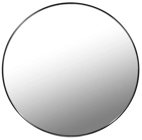 LEOBERT fekete kerek tükör - többféle méretben Tükör átmérője: 60 cm