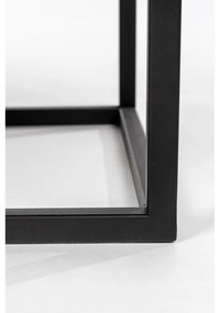 Fekete rattan bortartó szekrény 8 palackhoz, 80x100 cm Guuji - White Label