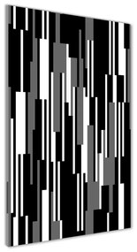 Üvegkép nyomtatás Fekete-fehér vonalak osv-107133288