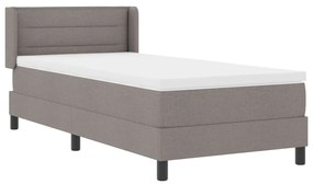 Boxspring ágy matraccal bézs színben, 80 x 200 cm, szövet