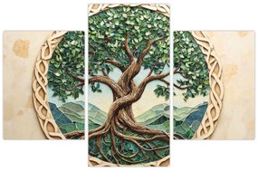 Kép – Fonott életfa (90x60 cm)