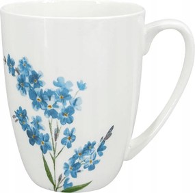 Porcelán bögre Luna Nefelejcs 350 ml, fehér/kék