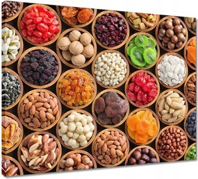 Vászonkép 50x40 Fűszerek gyógynövények tál