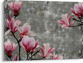 Kép virággal (70x50 cm)