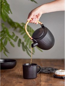 Fekete kőedény teáskanna 850 ml Neri – Bloomingville