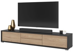 TV asztal Fiora 39 (antracit + olajozott tölgy). 1066465