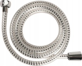 Zuhanycső 200 cm, krómozott, átlátszó, Pvc