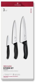 Victorinox - SWISS CLASSIC 3 részes konyhakéskészlet, fekete