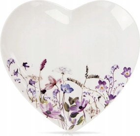 Desszert Tányér kicsi sütemény porcelán desszert Virágok Szív