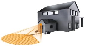 STEINEL 660215 - Kültéri infravörös érzékelő IS 130-2 fekete IP54