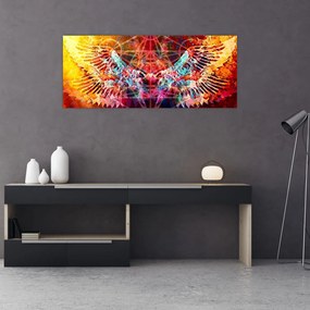 Kép - Merkaba szárnyakkal, absztrakció (120x50 cm)