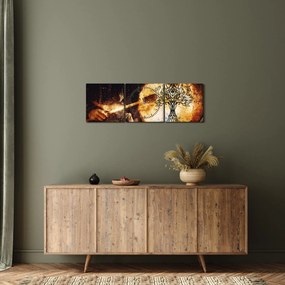 Kép - A titokzatos életfa (órával) (90x30 cm)