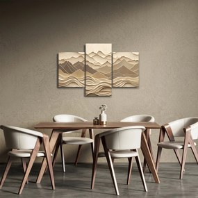 Kép - 3D hegyvonalak (90x60 cm)