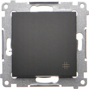 Simon 54 Kapcsoló szimpla keresztkapcsoló süllyesztett fekete matt