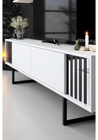 TV szekrény Chrome Line - White, Black