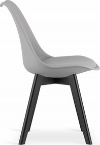 AKCIÓ Világosszürke BALI MARK szék fekete lábakkal II. osztály