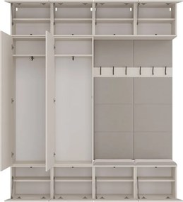 HAGA IV 2SZ2W előszobafal, 200x238x35 cm, kasmír