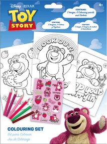 Disney Játékháború Lotso Strawberry színező szett matricával