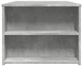 Betonszürke szerelt fa dohányzóasztal 102 x 55 x 42 cm